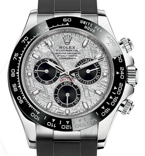 rolex daytona 116519ln white gold|rolex daytona meteorite.